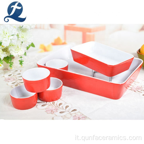 Bakeware per pane in ceramica rettangolare domestica